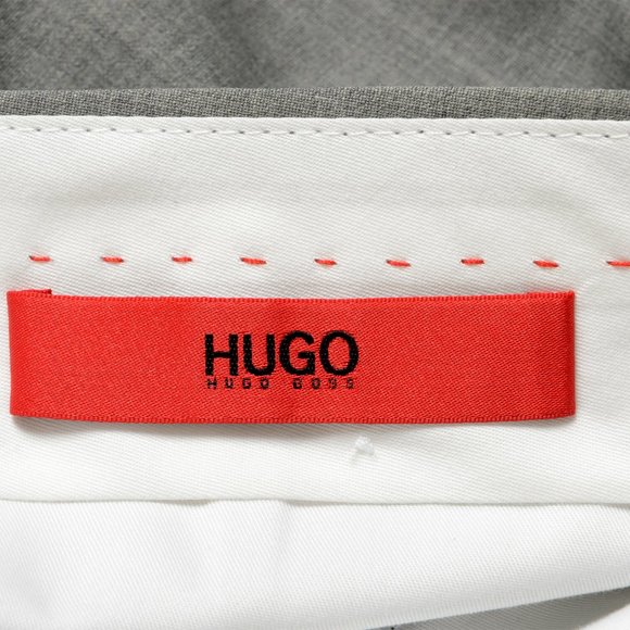 Hugo Boss Men's "Hesten194" Gray Wool Dress Pants - Picture 5 of 6